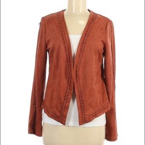 NWT Gianni Bini Rust Suede Jacket